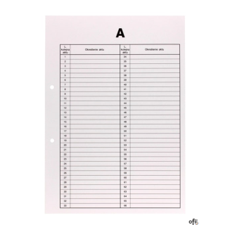 Przekładki do akt osobowych A BIURFOL DRU-055A