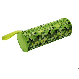 Piórnik saszetka tuba z 1 zamkiem, PIXI green, Happy Color HA 2211 0810-PI3