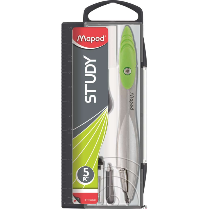 Cyrkiel MAPED STUDY w zestawie 5 elementów 119405 (X)