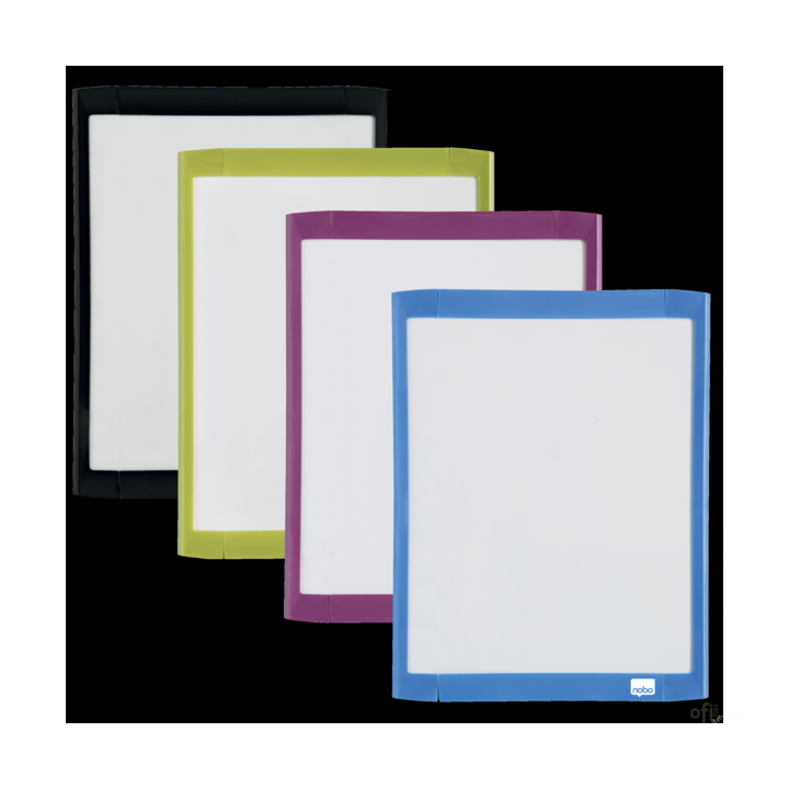 Magnetyczna tabliczka suchościeralna Nobo 216x280mm, zestaw, różne kolory 1903816