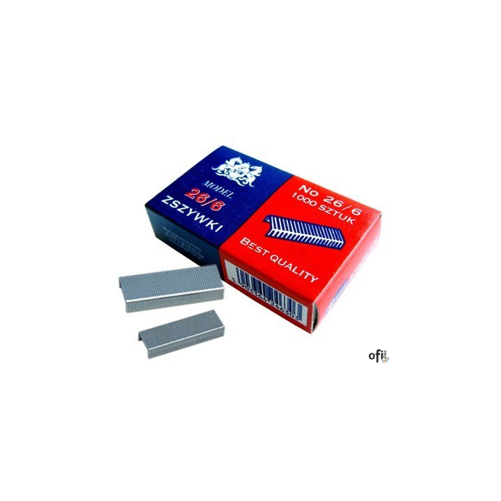 Zszywki 26/6 GRAND (10op. x 1000 sztuk) 110-1390