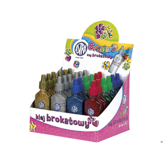 Klej brokatowy 35 ml - display 24 sztuki ASTRA, 332114003