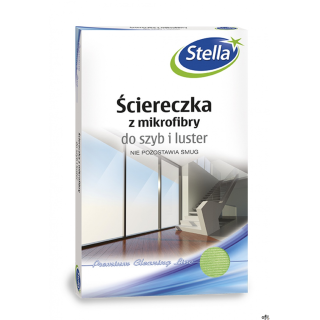 ściereczka z mikrofibry do szyb i luster_przeznaczona do sprawnego i efektywnego czyszczenia oraz polerowania szyb, luster i wsz