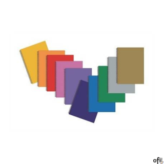 Brulion na spirali A7 80k.kratka T.O PASTELOWY      TT6911 TADEO