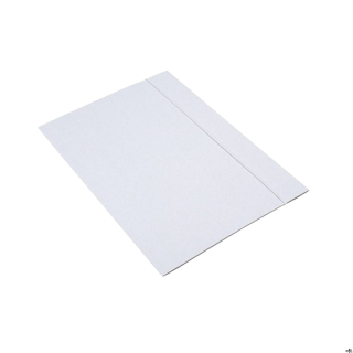 Teczka A4+ z gumką biała INTERDRUK TEGUFB 300g