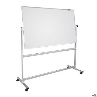 Tablica suchościeralno-magnetyczna ceramiczna obrotowo-jezdna biała 100 x 200 cm, TOS1020P3 2x3