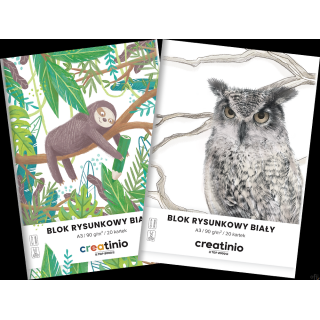 Blok rysunkowy Top 2000 Creatinio A3 20 kartek 90 g biały 400176664 .