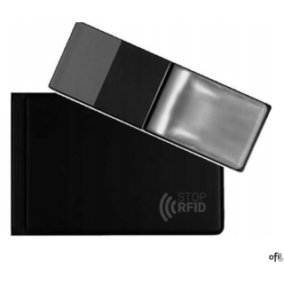 Etui na dokumenty z zabez. RFID CZARNE ET-20-07 BIURFOL