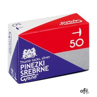 Pinezki srebrne S50 (10paczek) GRAND 110-1378