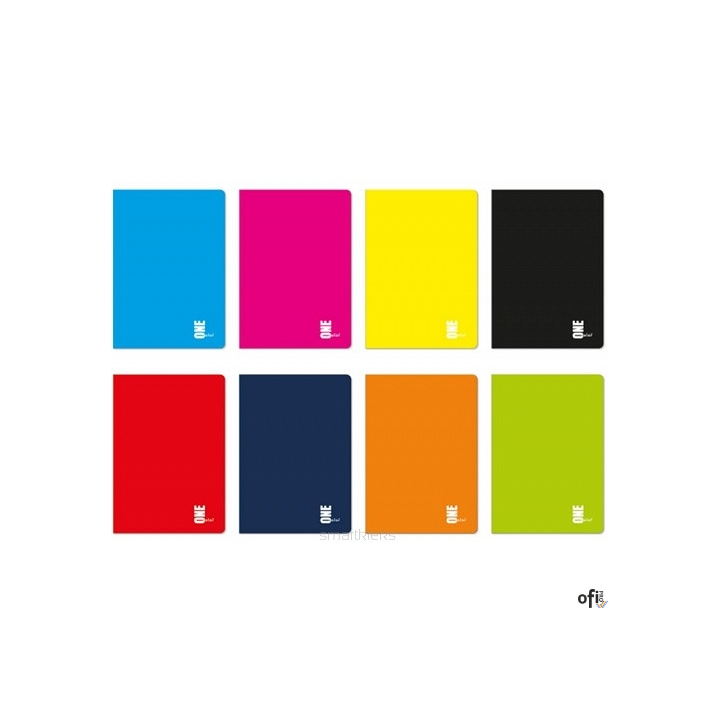 Zeszyt A5 80 kratka UV KOL.ONE COLOR 7034 INTERDRUK