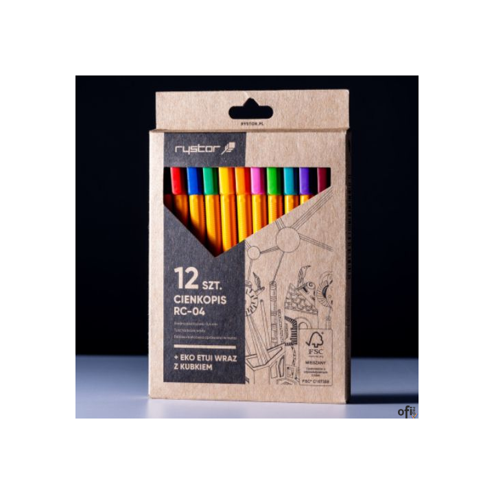 Cienkopis RYSTOR RC-04 op. 12szt eco