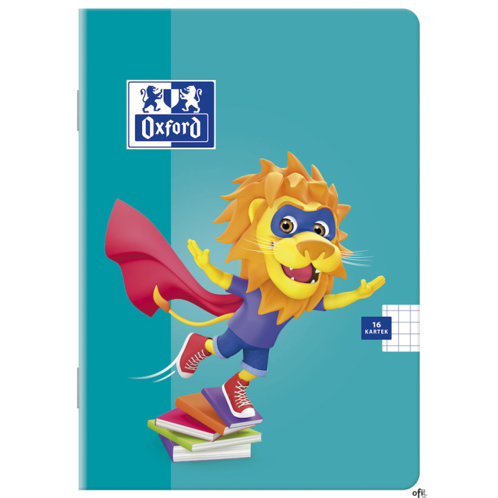 Zeszyt A5 16k, linia podwójna, OXFORD, LION 400106953