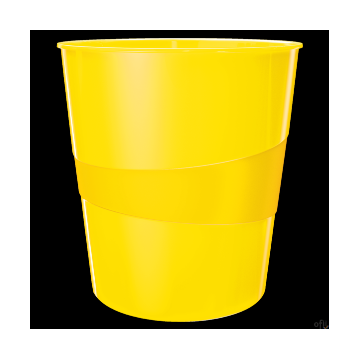 Kosz na śmieci 15L Leitz WOW, żółty 52781016