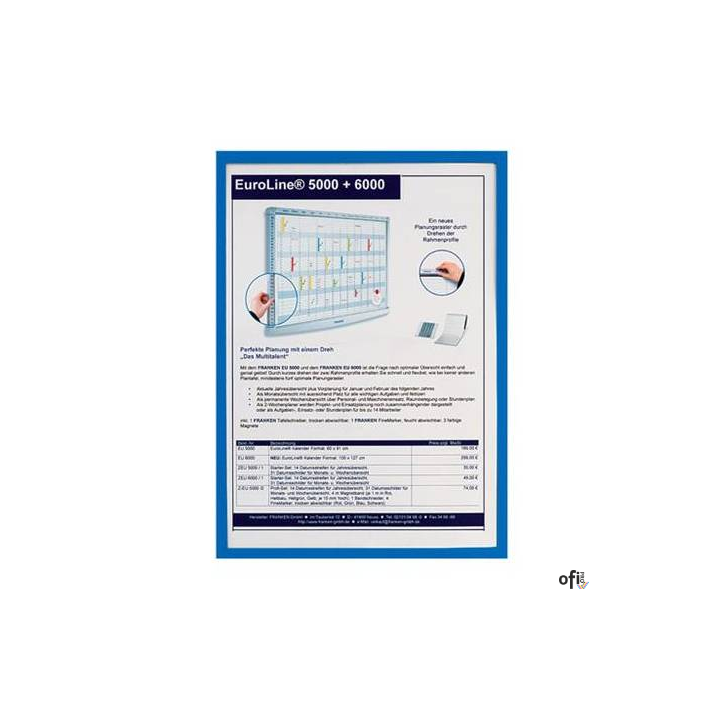 Ramka magnetyczna A3 AS136 2x3 niebieska
