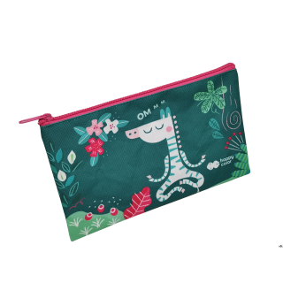 Piórnik saszetka płaski z 1 zamkiem, Afrykanki 2, Happy Color HA 2214 9910-AF2