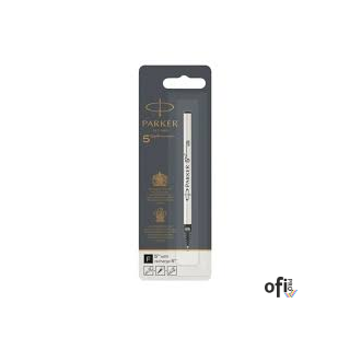 Wkład PARKER 5TH czarny (F) - 1 szt. na blistrze 1950273 (X) SALE