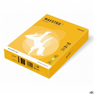 Papier xero MAESTRO COLOR A4 160g 250 ark. SY40  złotożółty intesive