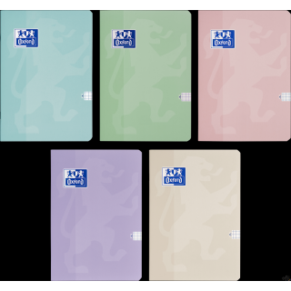 Zeszyt Oxford Touch Pastelowy A5 60 kartek 90 g kratka 5x5 mm 400175351