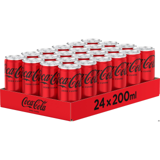 Napój COCA COLA ZERO 0.2L PUSZKA (24szt.) KAUCJA
