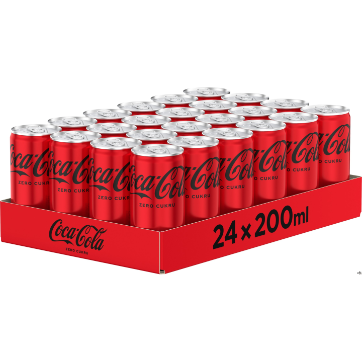 Napój COCA COLA ZERO 0.2L PUSZKA (24szt.) KAUCJA