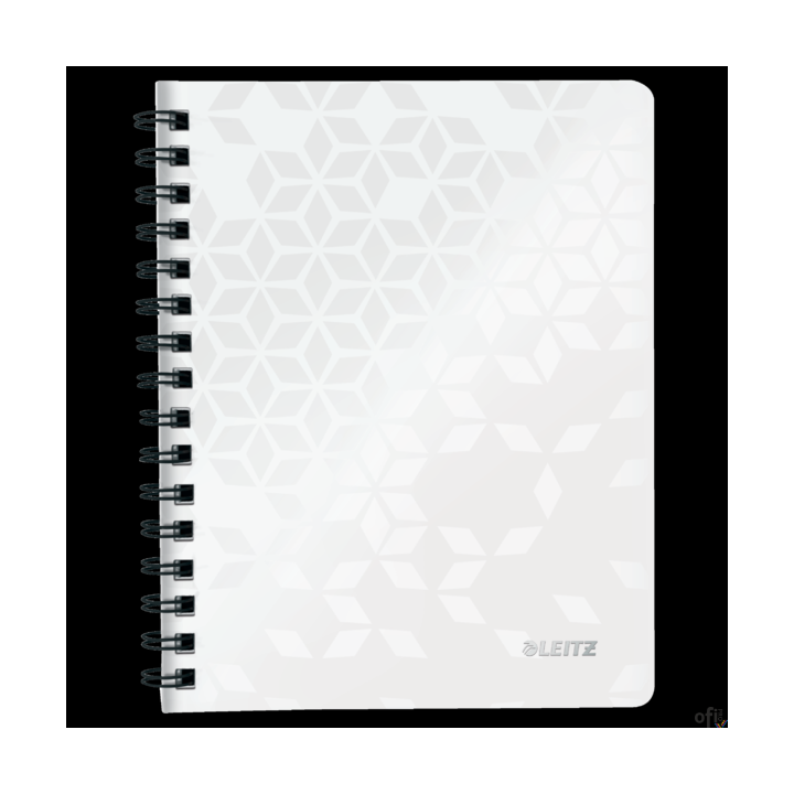 Zewnętrzną stronę okładki z polipropylenu zaprojektowano w dwóch kolorach WOW i z eleganckim tłoczeniem, wewnętrzna strona jest 