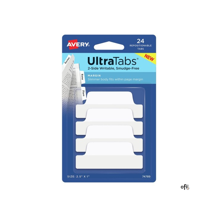 Ultra Tabs - samoprzylepne zakładki indeksujące Avery Zweckform.• Niezawodnie przylegają, ale można je łatwo usunąć bez uszkadza