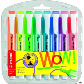 Zakreślacz STABILO SWING COOL zestaw 8szt. w etui 275/8-3