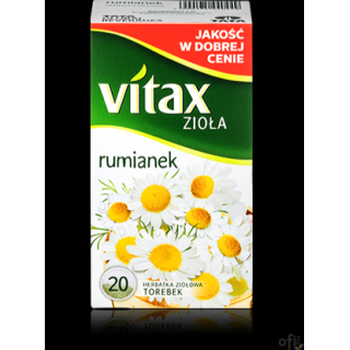 Herbata VITAX RUMIANEK 20t *1,5g ziołowa bez zawieszki