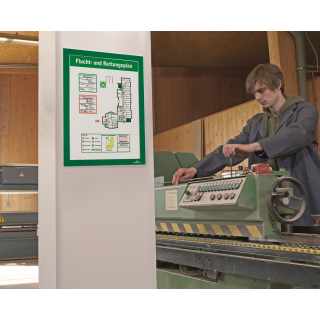 Ramka MAGAFRAME A4 - samoprzylepna magnetyczna zielona DURABLE 487205  2 sztuki