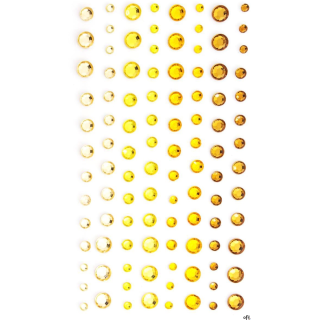 Kryształki samoprzylepne 3-6mm żółte (104) 251111 GALERIA PAPIERU