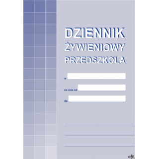 A-10-1 Dziennik żywieniowy przedszkola