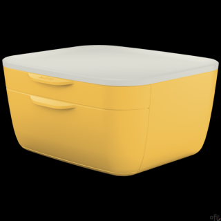 Pojemnik z 2 szufladami (1 mała i 1 duża). Atrakcyjne matowe kolory i minimalistyczne wzornictwo.