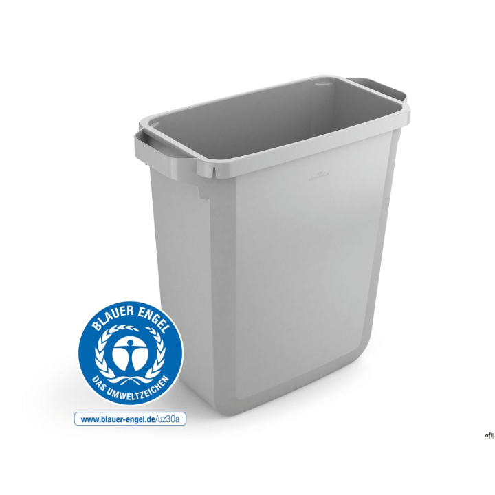 Kosz na śmieci DURABIN_ ECO 60L prostokątny srebrny 1800503050