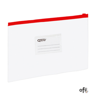 Teczka kopertowa zamek EC007B, czerwona, A5 EAGLE 120-1470 suwak