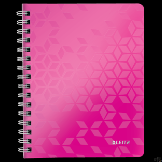 Zeszyt Leitz WOW_Wysokiej jakości notatniki wykonane z polipropylenu_z satynowym wykończeniem.__kartki z mikroperforacją do łatw