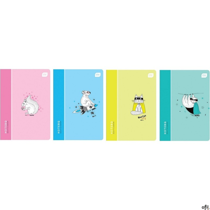 Zaokrąglone rogi. Wodoodporna i wytrzymała polipropylenowa okładka doskonale ochroni wszystkie ważne notatki przed zniszczeniem,