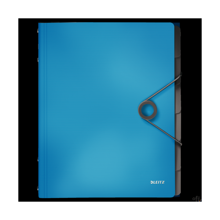Teczka segregująca 6 przekładek jasnoniebieska PP LEITZ SOLID 45691030
