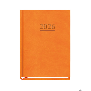 Terminarz OLA A6 2026 - pomarańczowy Michalczyk i Prokop T-212V-P KALENDARZ tydzień na 2 stronach