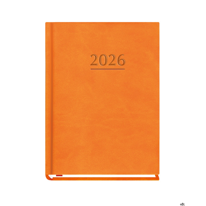 Terminarz OLA A6 2026 - pomarańczowy Michalczyk i Prokop T-212V-P KALENDARZ tydzień na 2 stronach