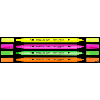 Zakreślacze tekstu BLIZZARD DUO różowy TO-338 Toma