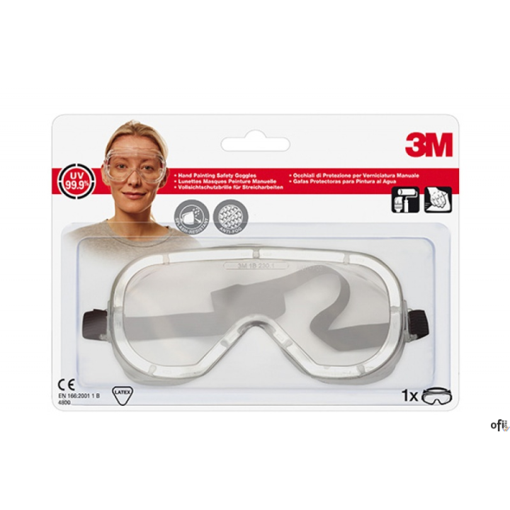 Gogle ochronne 3M (4800), do malowania, transparentne