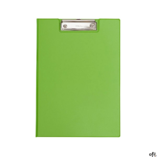 Podkładka Maul A4 z klipsem i okładką, powłoka plastikowa, jasnozielona (23392/54 ML)