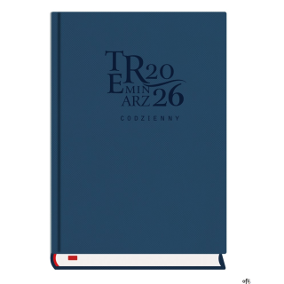 Terminarz Codzienny A5 2026 - granat Michalczyk i Prokop T-255T-3G kalendarz dzienny (sb i nd na oddzielnych stronach)