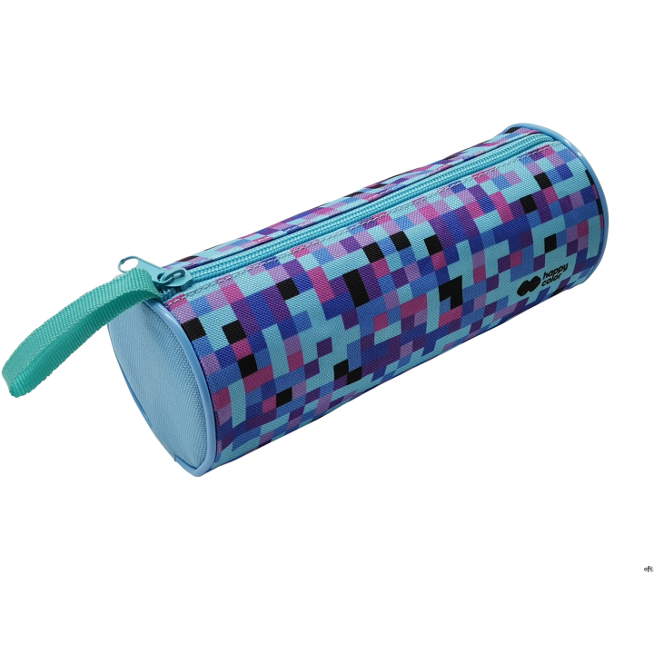 Piórnik saszetka tuba z 1 zamkiem, PIXI blue, Happy Color HA 2211 0810-PI1