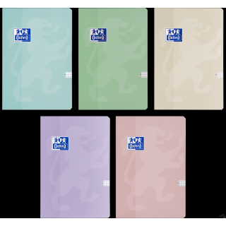 Brulion Oxford Touch Pastelowy A5 60 kartek 90 g kratka 5x5 mm 400175355