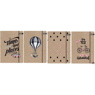 Teczka A4+ z gumką HS KRAFT