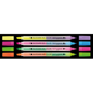 Zakreślacze tekstu BLIZZARD DUO-COLOR różowo-niebieski TO-337 Toma