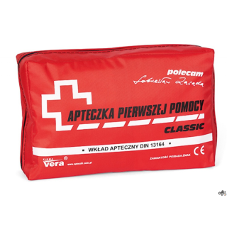Apteczka pierwszej pomocy samochodowa uniwersalna , wodoodporna saszetka, VERA DIN 13164