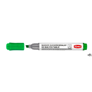 Marker do białych tablic TOMA, końcówka ścięta, zielony TO-267 Toma