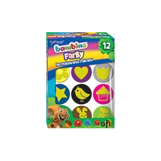 Farba do malowania palcami BAMBINO 12kol. 3165 ST.MAJEWSKI